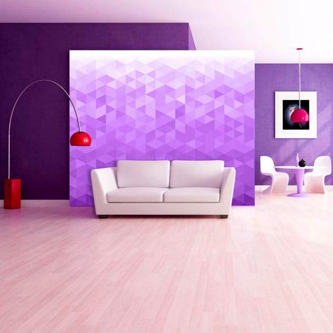 Papier peint pixel violet - 150 x 105 cm (1/4)