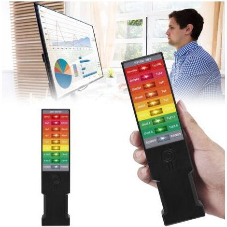 K3 Détecteur de champs magnétiques EMF : détecteur de champs magnétiques anti-rayonnement, testeur d'équipement paranormal pour test, extérieur, bureau, champ magnétique portable, avec-Chrom (1/5)