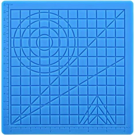 Tapis de Stylo d'Impression 3D, Tapis en Silicone Pour Stylo 3D Avec Artisanat d'Art de Base Multi-formes et 2 Capuchons en Silicone (1/5)