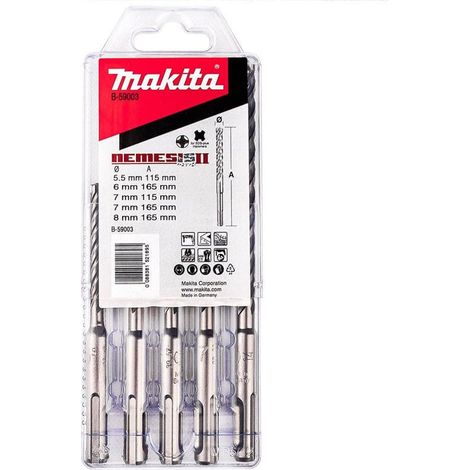 Set mit 5 Hartmetallbohrern 5.5 bis 8 mm - MAKITA B-59003