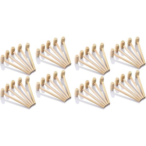 Lot de 40 marteaux en boismarteau en bois pour chocolatmini marteaux en bois massif naturel multi-usages pour fruits de mercrabeshomardscouleur bois (1/5)
