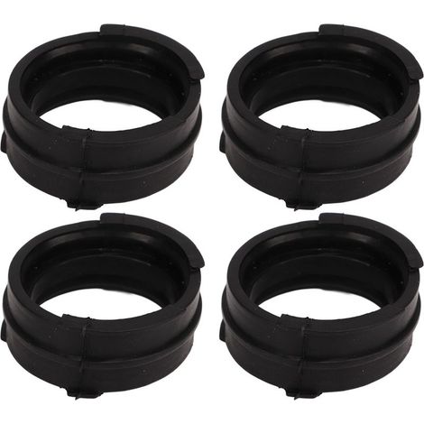 Set di 4 manicotti per collettore di aspirazione del carburatore, guarnizioni in gomma nera, ricambio per Magna VTR250 VT250 MC20 VT250F VTZ250 VT250 (1/5)