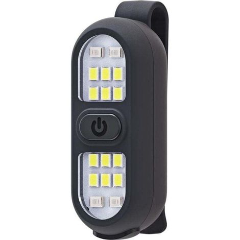 Lot de 1 Lampes de Course à Pied à Clipser Rechargeables lumière de sécurité pour Coureurs Lampe de Poche Mains Libres Lampe de Travail LED Clignotante Clignotant Jogging Promenade Camping randonnée