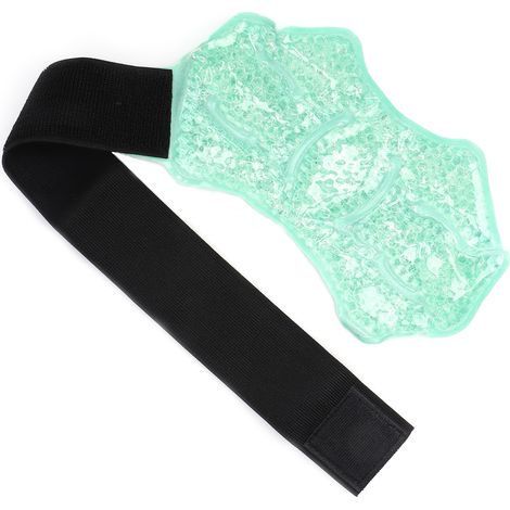 Genouillère en gel rafraîchissant réutilisable, compresse chaud/froid, coudière en gel pour soulager la douleur (vert) (1/5)