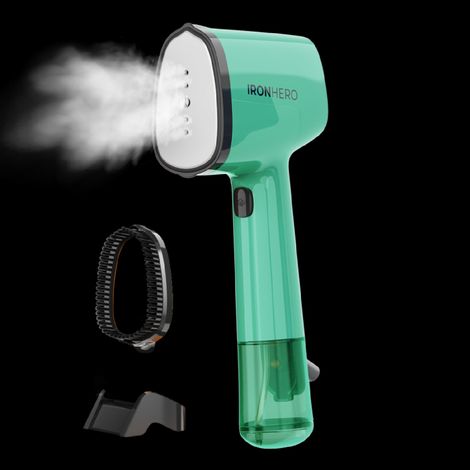 Cecotec Plancha Vertical Vapor IronHero V-1500 Essential Mint. 1500W, Suela Cerámica Ultradeslizante, Vapor Continuo 25g/min