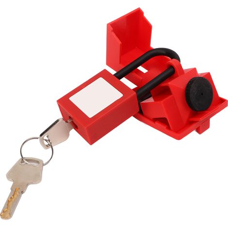 Dispositif de verrouillage à pince pour disjoncteur, cadenas de sécurité en nylon avec anse de 38 mm pour consignation/étiquetage.