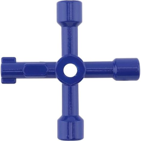 Clé multifonction à 4 pointes Bleu (1/4)