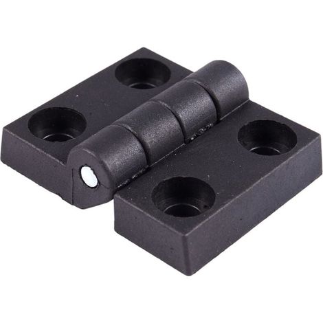60Mm X 50 Mm Armoire CharnièRe en Plastique CharnièRes de Porte CharnièRe Noir (1/5)