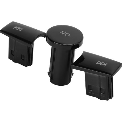 Lot de 3 boutons de commande multimédia pour Mercedes Classe ML et GL 2012-2015, noir piano, accessoire de remplacement intérieur, contrôleur de volume rotatif (1/5)
