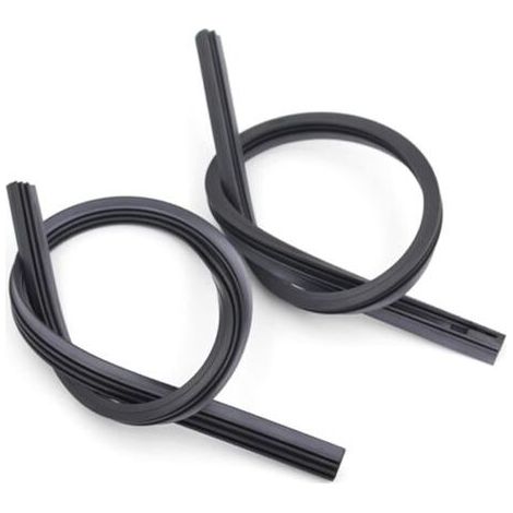 2 pcs racine d'essuie-glace en caoutchouc bandes de caoutchouc, désossé essuie-glace lames, cutable bandes de caoutchouc, universel essuie-glace lame supplément, accessoires de nettoyage de vo (1/5)