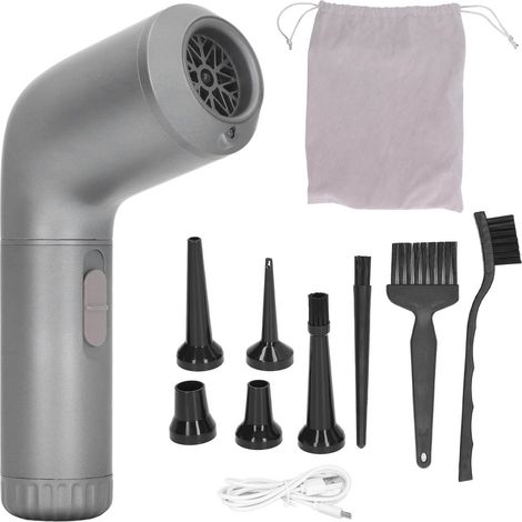 Souffleur d'air sans fil 98000 RPM, 18500 Pa, 3 vitesses, silencieux, nettoyeur électrique pour clavier, portable (1/5)