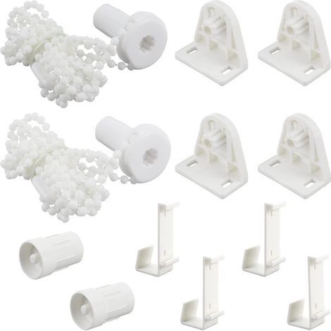 12-teiliges Set für universelle Rollo-Bedienelemente, LA-Bedienelemente, Gardinenlift-Bedienelemente, universelle Kunststoff-Zugköpfe und Zugschnüre (1/5)