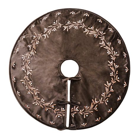 Mistletoe Tree Skirt - Velvet - L0.5 x W80 x H80 cm - Mocha