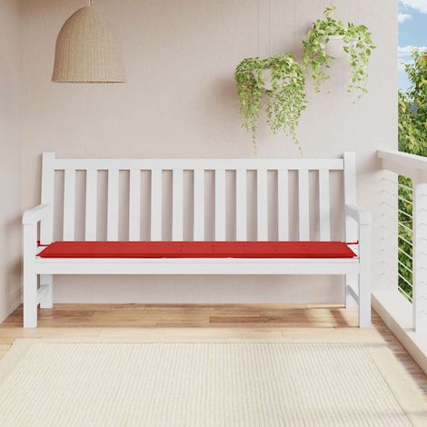Gartenbank-Auflage Rot 200x50x4 cm Oxford-Gewebe vidaXL (1/5)