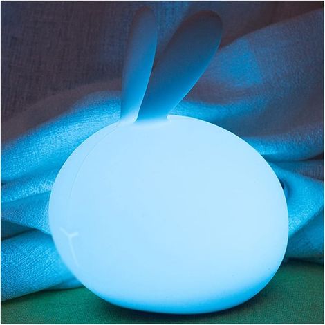 Joli LED Mignon Lapin Night Light, USB Charging Économie de l'énergie Nightlight, pour Les Chambres de Couloir Chambres Enfants Chambres d'enfants Bébés Lampe de Chevet (1/4)