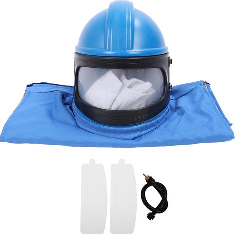 Casque de sablage avec alimentation en air, protection de capot de sablage de sécurité fournie (1/5)