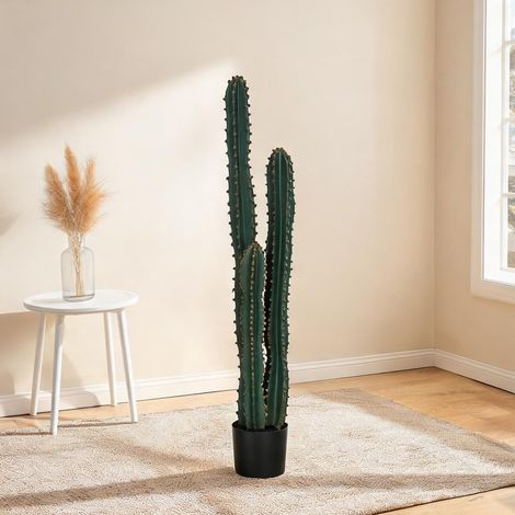 Plante artificielle vert en PE 18 x 18 x 120 cm (1/5)