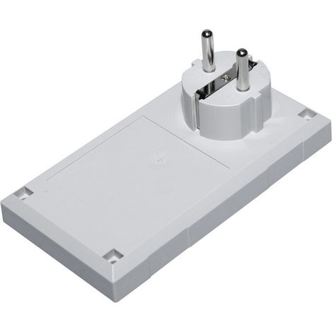 TRU COMPONENTS ESU 1200 E/CEE Stecker-Gehäuse 125 x 67 x 50  Polycarbonat, ABS Lichtgrau 1 St.
