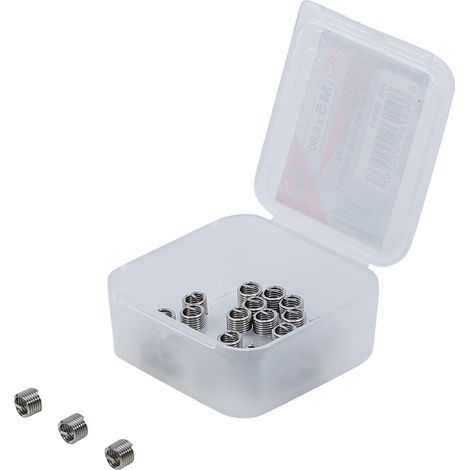 Insertos roscados BGS Technic M5 0 8 mm 25 piezas