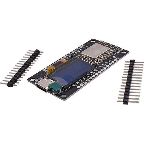 ESP8266 Entwicklungsboard mit 0,96 Zoll OLED-Display, CH-340, ESP-12E WLAN-Modul für Arduino IDE/Micropython-Programmierung (1/5)