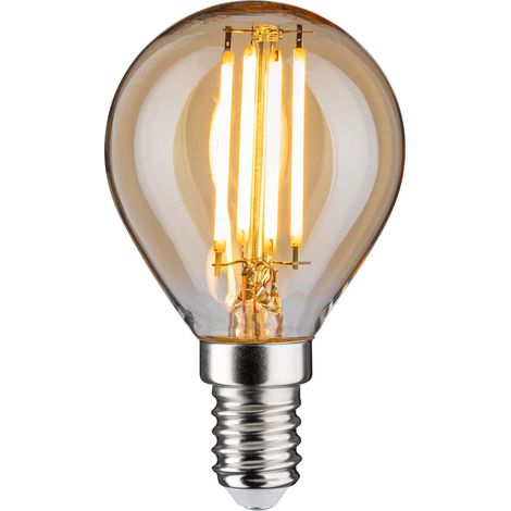 Paulmann 28712 Lampadina LED filamento a goccia 4,7 Watt lampadina dimmerabile oro 2500 K luce oro E14 (1/5)