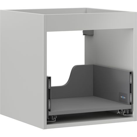 Mexen Box-A corps de meuble sous-vasque 45 cm, 1 tiroir, gris mat - 91AX0-0450-470-1-62 (1/4)