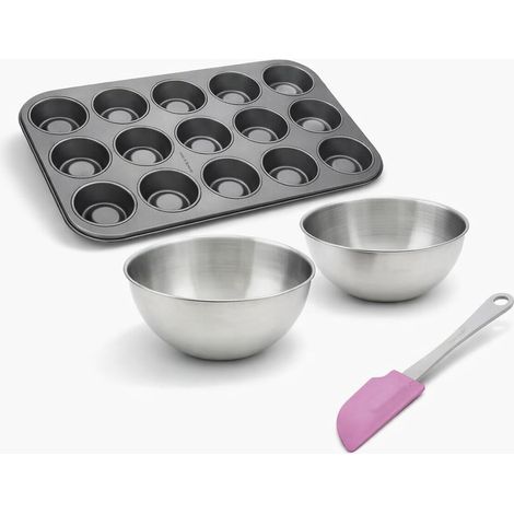 Set de 4 ustensiles de pâtisserie moule à gâteaux bols et spatule Spécial créative Spécial créative Zenker Spécial créative (1/5)