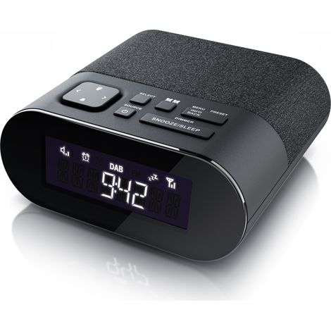 BEARWARE DAB+ Radiowecker - Küchenradio digital - FM und DAB / DAB + Radio mit je 20 Speicherplätzen - 16 Lautstärkestufen - Wecker - große Ziffern (1/5)