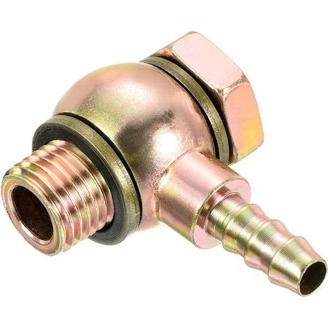 Barbillon Pipe Fitting Elbow 8 mm M14 x 1.5 Carbon Steel Gold (1/5)