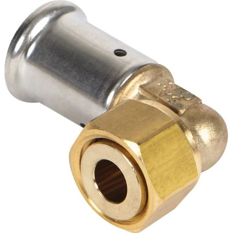 Coude laiton multicouche à visser Henco - Ecrou tournant 1/2' - Diamètre 20 mm (1/3)