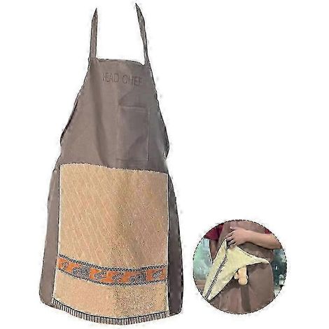 Tablier de chef farceur - Cadeau humoristique ultime pour hommes avec poche surprise cachée pour farces et blagues en cuisine 2026 With letters