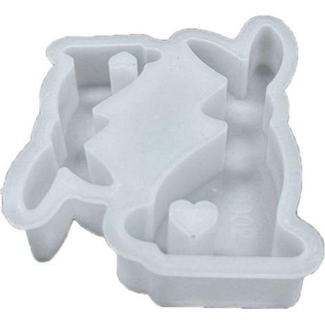 Moules en silicone lapin, moules en résine pour pâtisserie artisanale, moule à bougie lapin en forme de cœur (1/4)