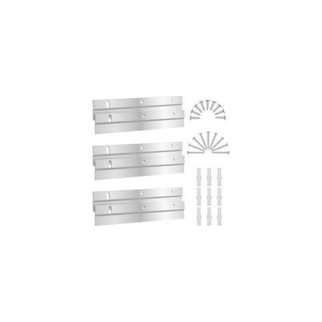 Pièces Clip de Fixation Murale en Z Support Mural Fixation Miroir 15cm Fixation Tableau avec Vis Fixation Miroir Lourd Emboîtement Accroche Miroir pour Suspendre des Cadres Résistants