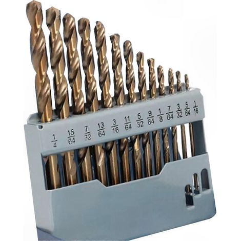 Forets en acier rapide M35 au cobalt pour applications sur métaux trempés et acier inoxydable (1/5)