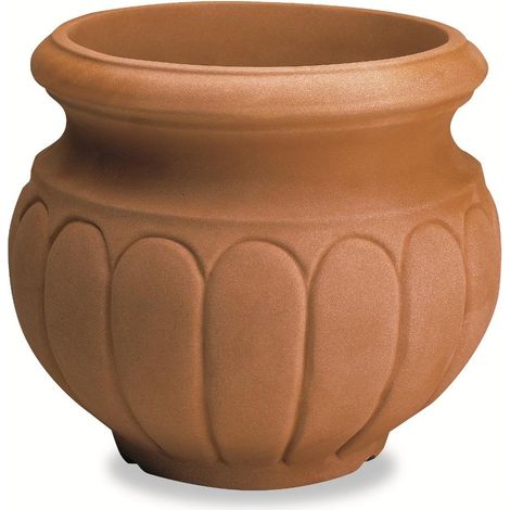 Vaso Resina Baccellato cm. 47 Anticato