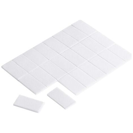 TRU COMPONENTS 1564000 Pastille adhésive double-face blanc (L x l) 25 mm x 13 mm 24 pc(s) (1/3)