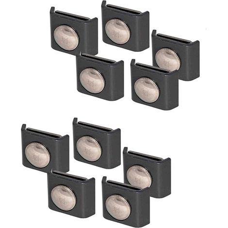 Kit de 10 connecteurs d'angle métalliques pour clôture métallique (1/4)