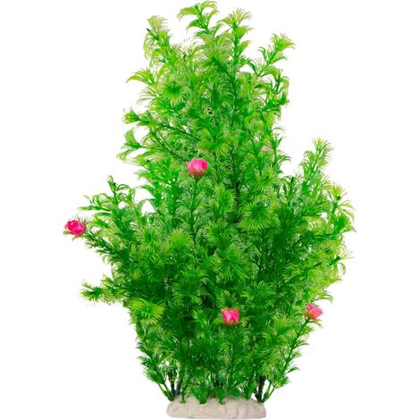 Pianta decorativa artificiale, bocciolo di rosa, decorazione realistica per acquario (1/5)
