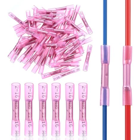 160 Pcs Cosses Thermorétractables à Sertir 22-16 AWG (1/5)