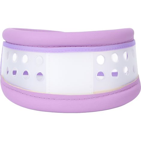 Minerve cervicale réglable, soutien du cou pour soulager douleur et raideur, correction osseuse, violet taille M (1/5)