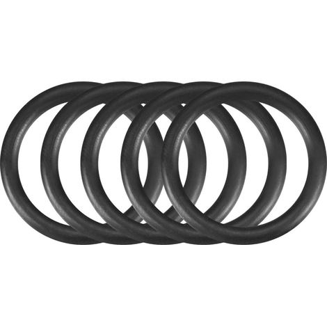 Lot de 5 joints toriques en caoutchouc nitrile métriques (25 mm diamètre extérieur, 18,6 intérieur,