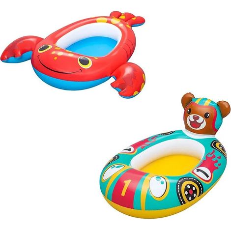 Bestway barca hinchable infantil animales color surtido 117x116/109x69 cm