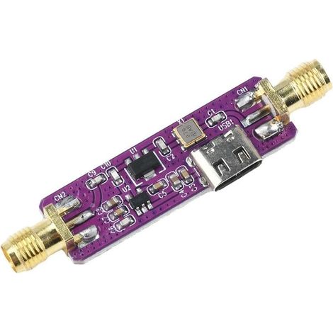 Filtre pour ADS-B 1090MHz avec gain 21dB et alimentation 5V Type-C double interface Violet (1/5)
