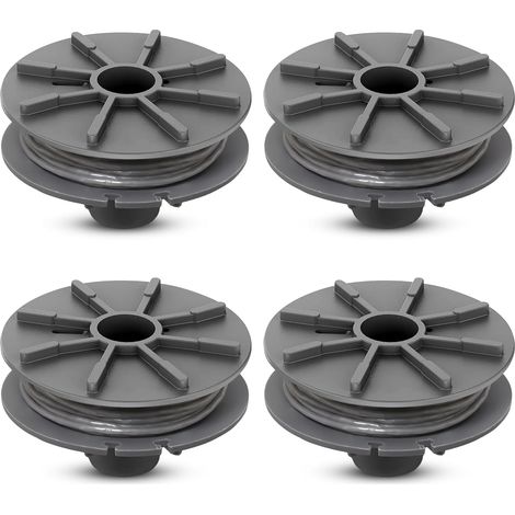 5307-20 Bobine de Fil de Coupe, Bobine de Rechange pour débroussailleuse 1,65 mm 6,1 m, Bobine pour Coupe Bordures Turbo Taille Bordures (4 Pièces) (1/5)