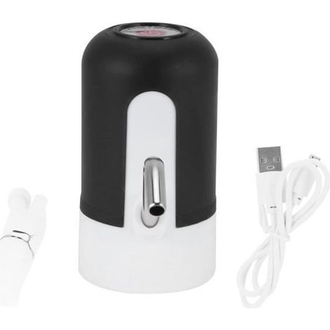 Elektrischer Trinkwasserflaschen-Pumpspender mit USB-Ladefunktion für Zuhause und Büro (Schwarz) -LAF (1/4)