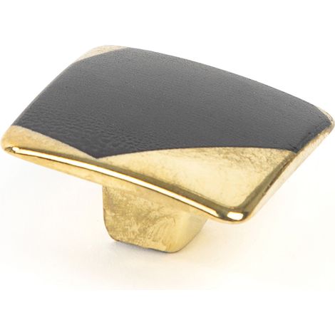 Pomo para Mueble  Estilo Decorativo  Fabricado en Zamak  Acabado en Negro - Latonado  Medidas 373720 mm  Sistema de Fijación Atornillado  Incluye Tornillos M4  1 Unidad - (1/5)