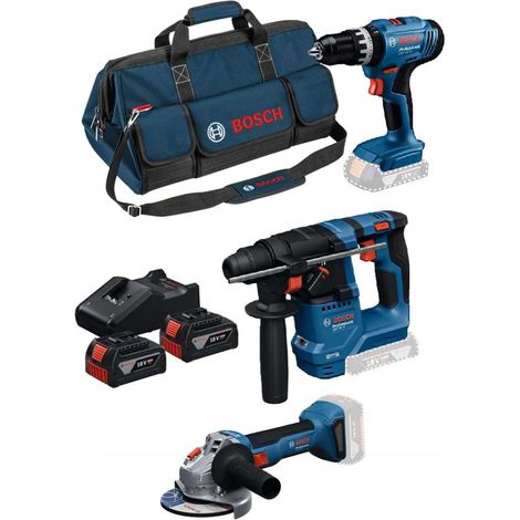 Bosch - Akku-Werkzeugset, 7-teilig, mit Akkus und Ladegerät 0615A500AG