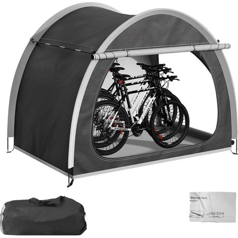 Tente de rangement pour vélos, résistante aux intempéries, montage rapide, pour 4 vélos (1/2)