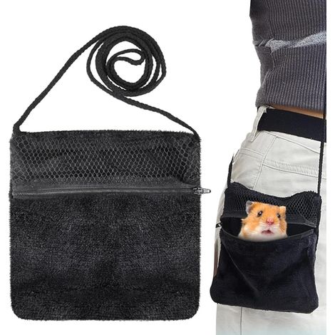 Petit Transporteur pour Petits Animaux Sac fourre-Tout Souple de Pochette de pour sugar glider pour ouistitis hamsters écureuils randonnée camping pique-nique et courts séjours (1/5)
