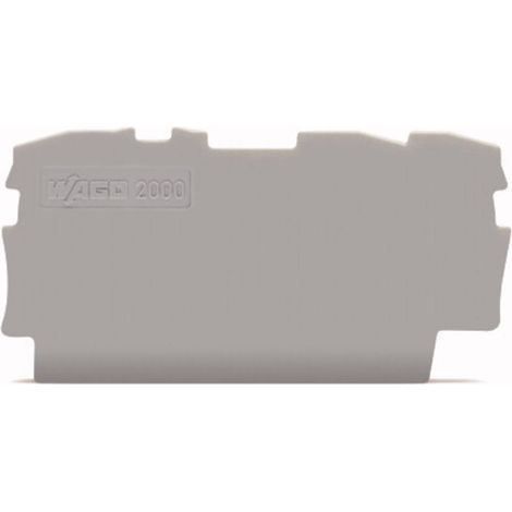 Wago 2000-1391 Plaques d'extrémité grises pack de 100 (1/2)